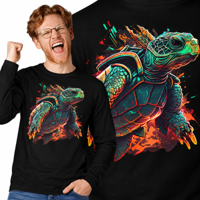 LONGSLEEVE ZWIERZĘTA    BAD TURTLE